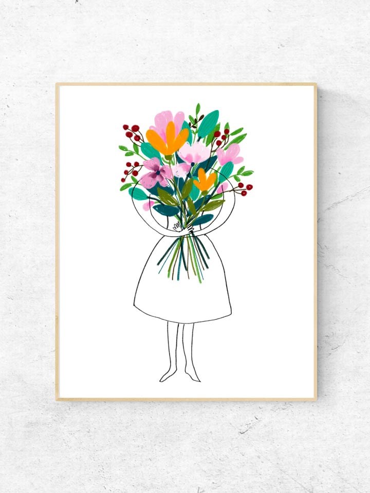 Girl_flowers_frame_pin